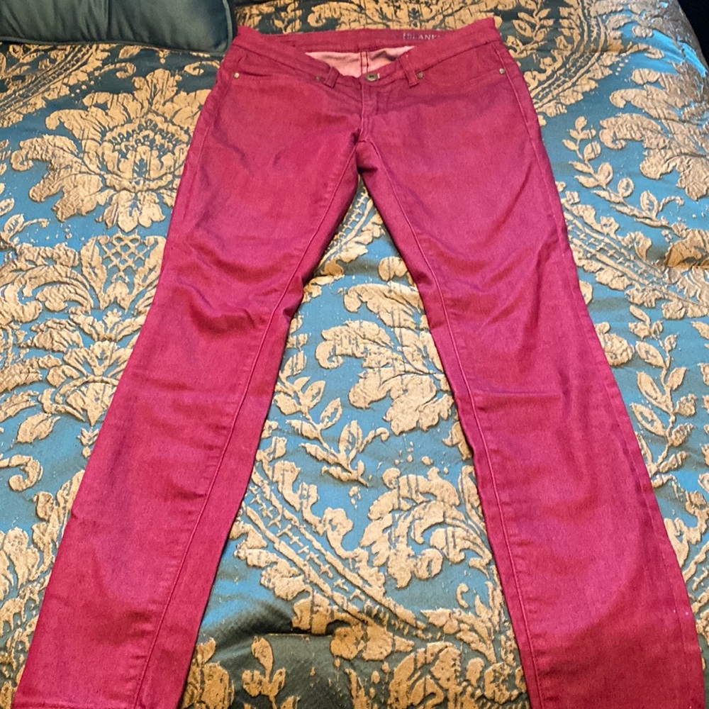Final Sale! Blank NYC Maroon Stretch Jeans